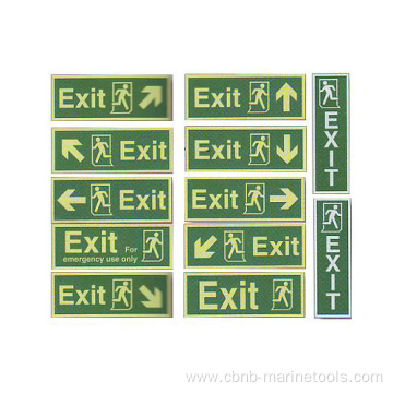 Photoluminescent IMO symbols safety signs